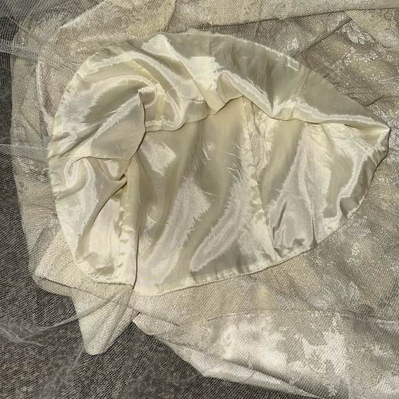 Jessica McClintock Girls • Vintage Ivory Floral Jacquard Sleeveless Size 14 - Picture 9 of 10